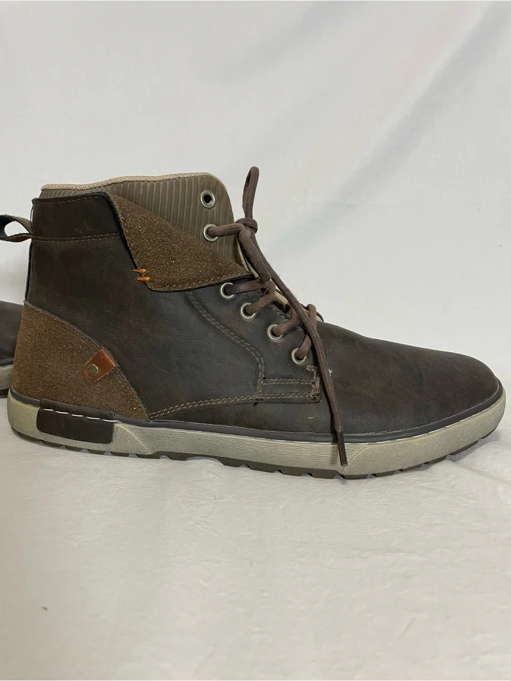 Day Five Viper Men's Casual High-Top Rugged Boots in Brown, Sz 13, NEW